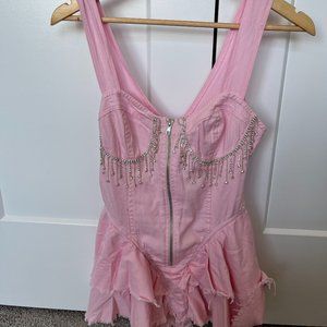 Dolls Kill Pink Romper